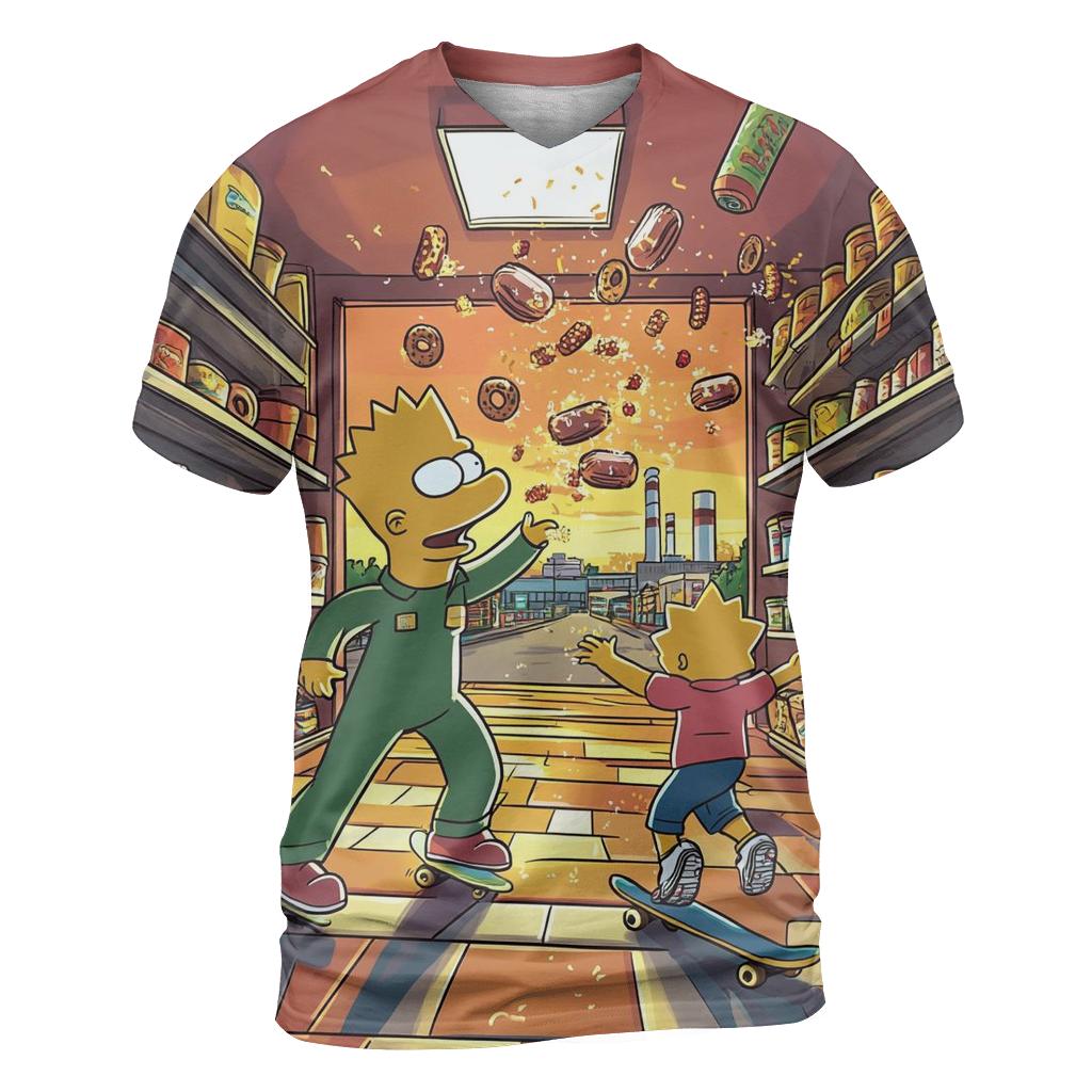 Kwik E Mart Snack Meteor Shower trendy printed shirt styles