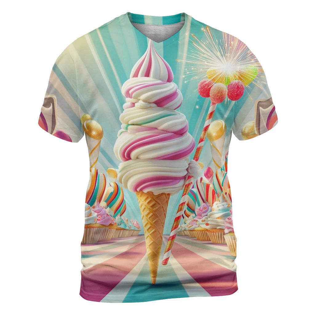 Ice Cream Prism Parade custom all-over print shirts