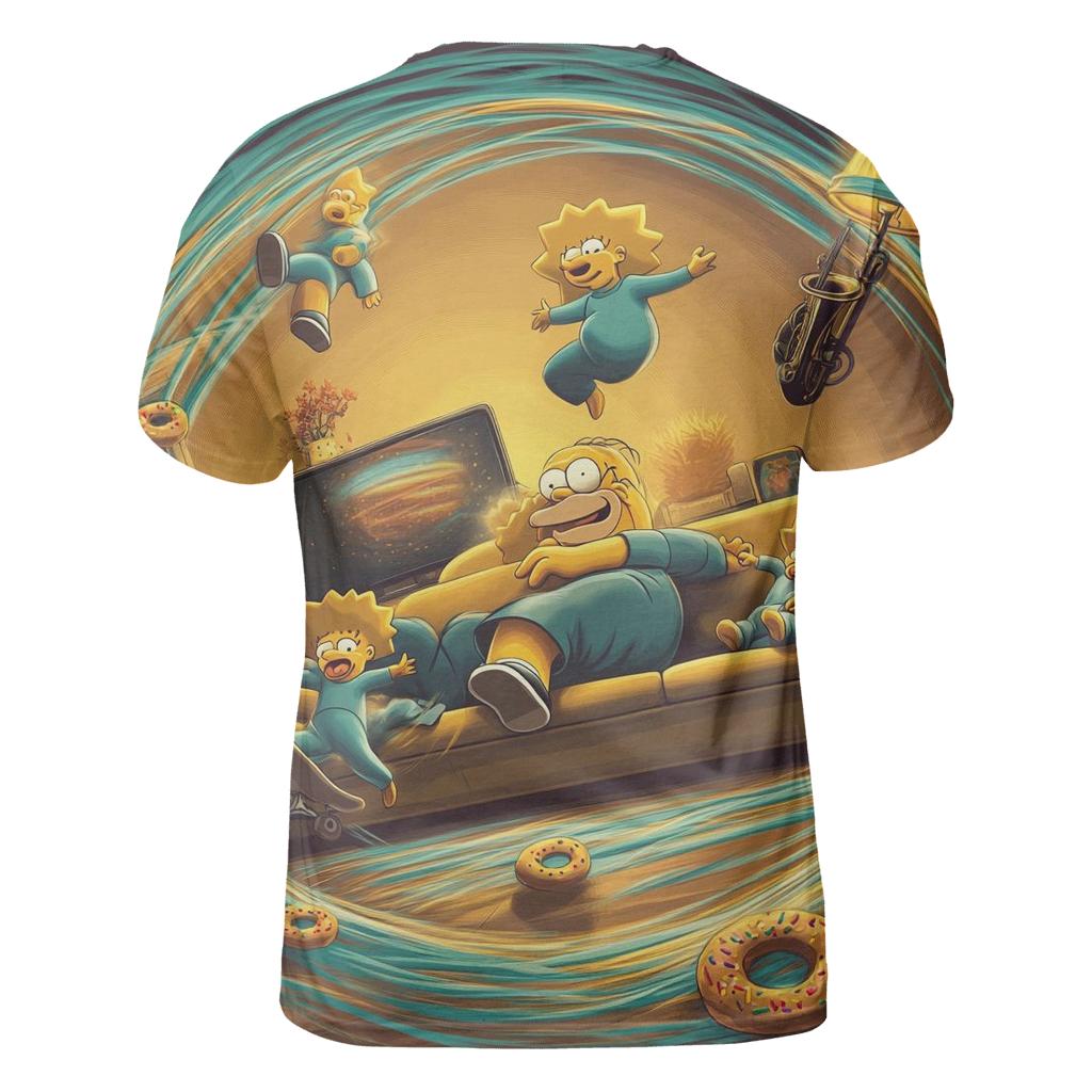 Couch Gag Time Loop Living Room custom all-over print shirts
