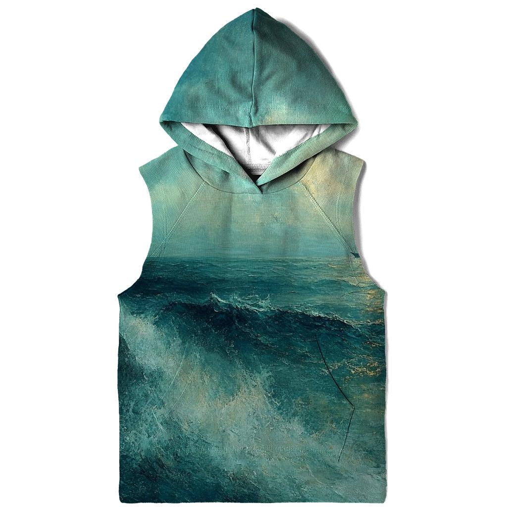 JMW Turner Inspired Aurora Over Stormy Ocean premium hoodies