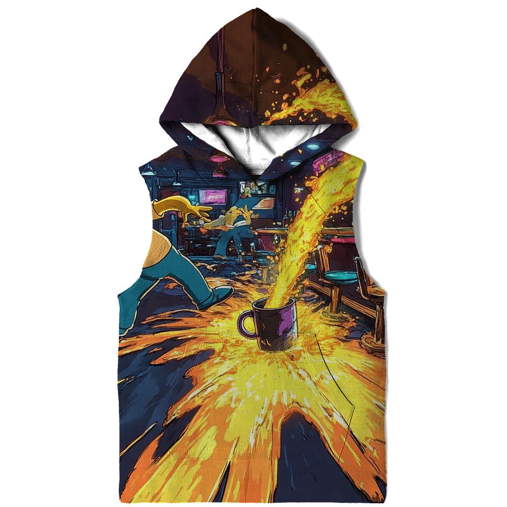 Moes Tavern Neon Spill Dimension lightweight hoodies