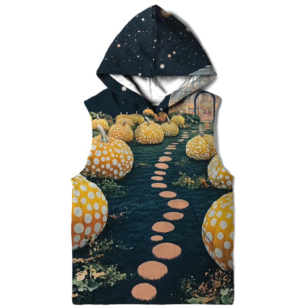 Yayoi Kusama Inspired Cosmic Pumpkin Garden pullover hoodies