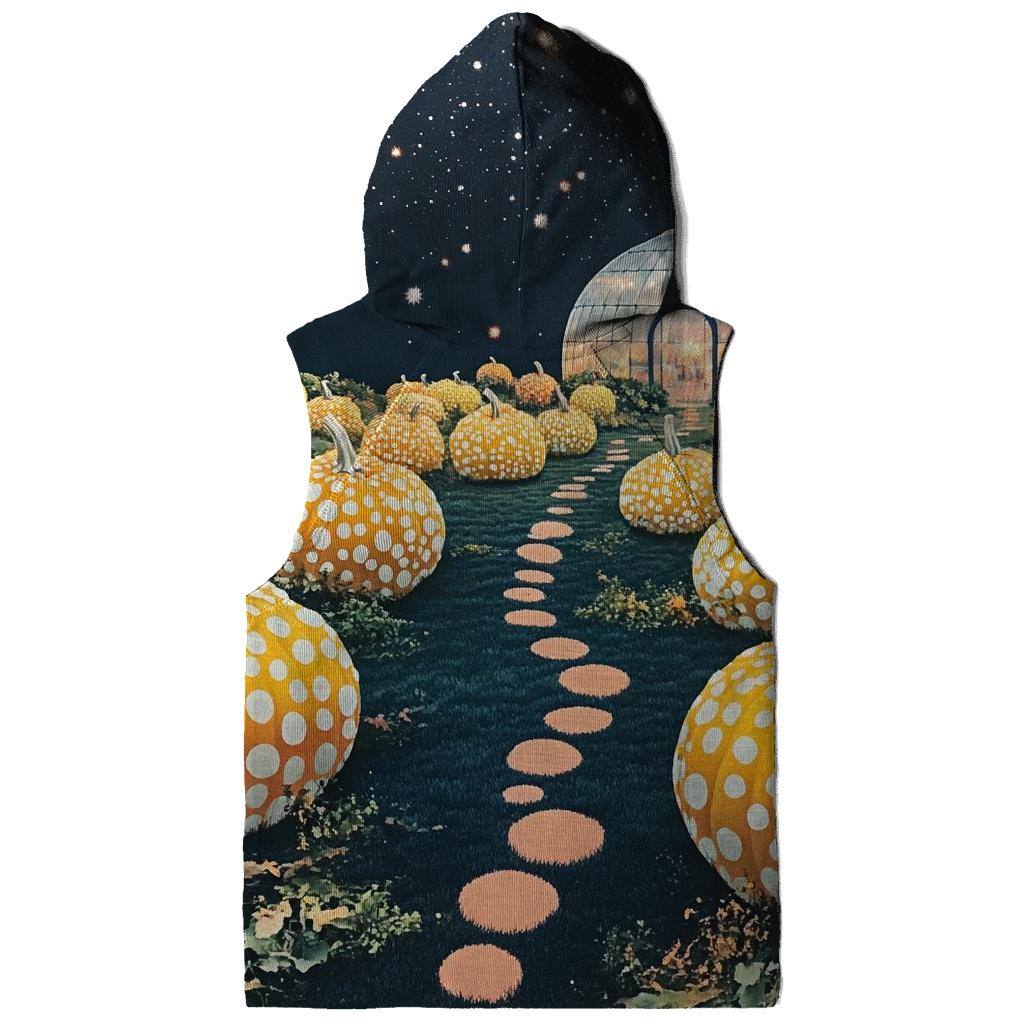 Yayoi Kusama Inspired Cosmic Pumpkin Garden pullover hoodies