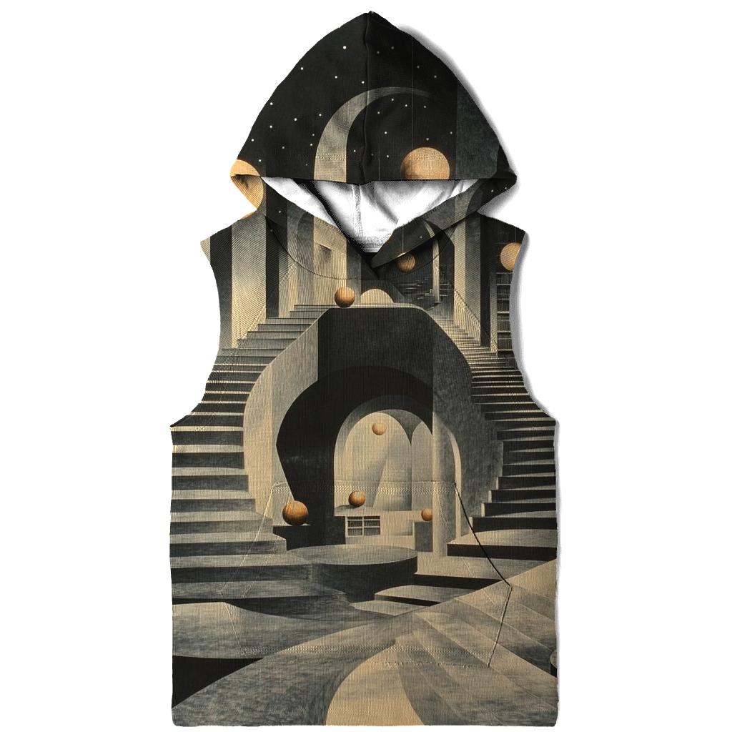 MC Escher Inspired Library Of Orbiting Staircases pullover hoodies