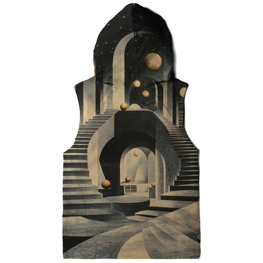 MC Escher Inspired Library Of Orbiting Staircases pullover hoodies