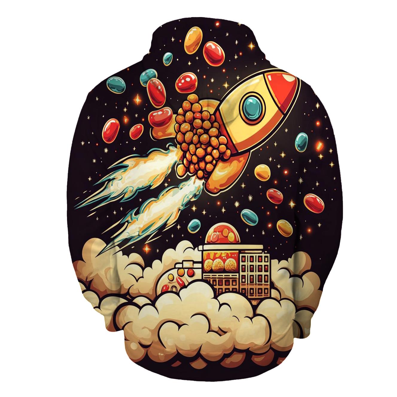 Cereal Mascot Rocket Crunch custom hoodies