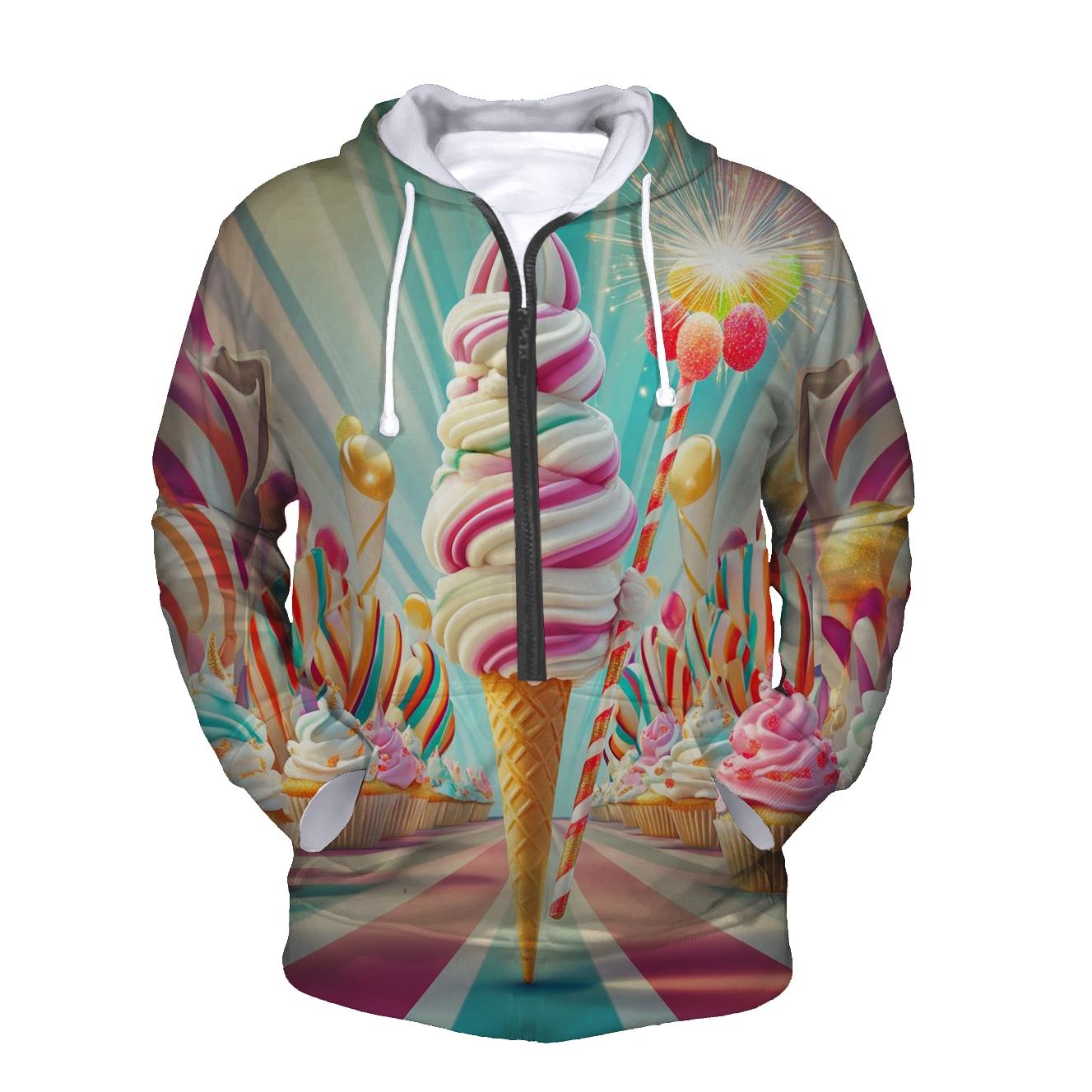 Ice Cream Prism Parade lightweight hoodies