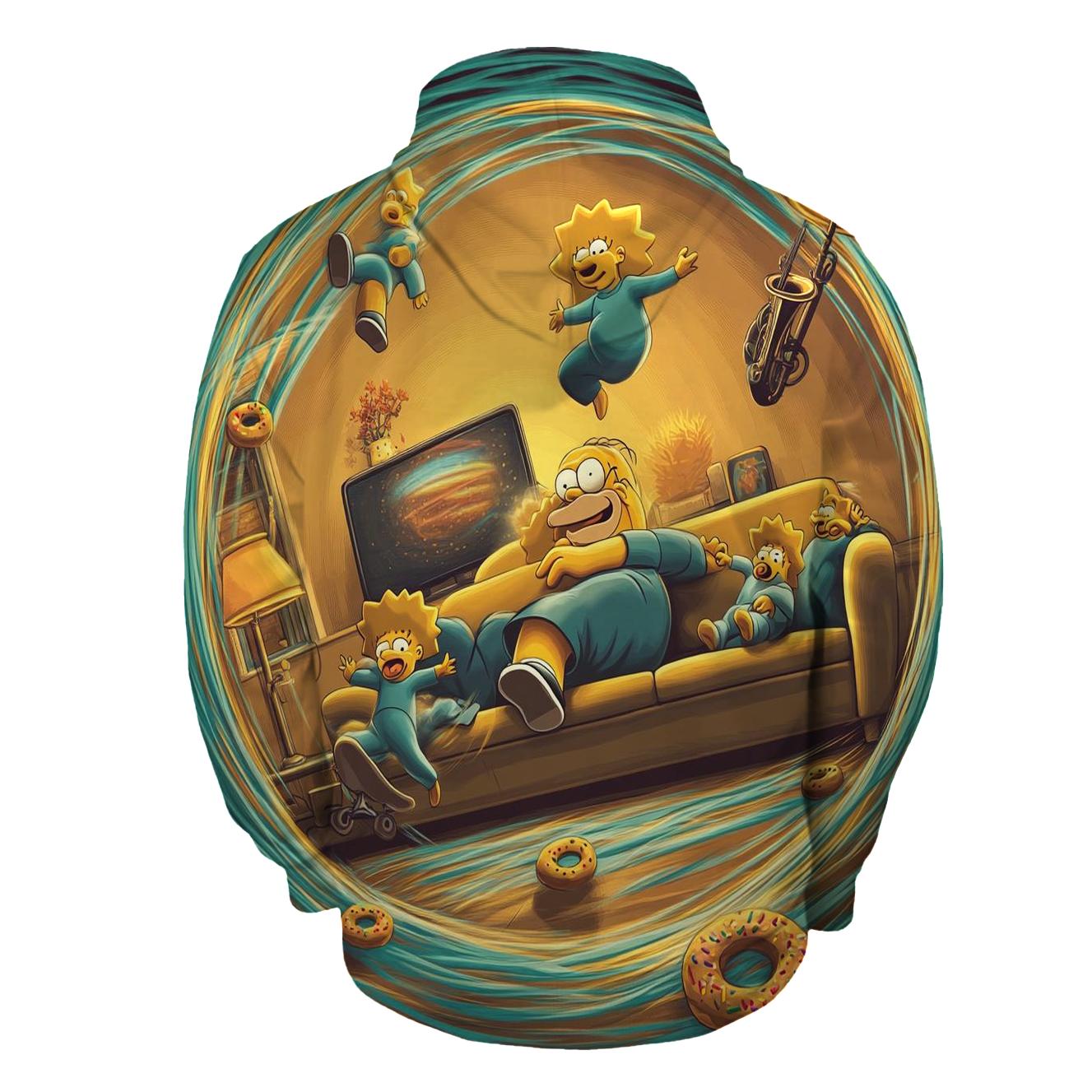 Couch Gag Time Loop Living Room custom hoodies