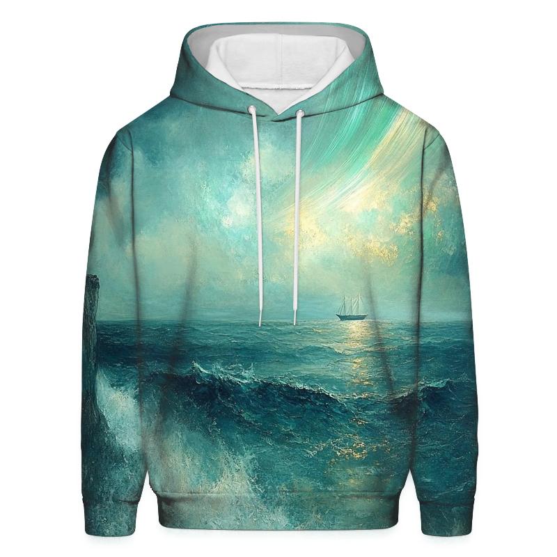 JMW Turner Inspired Aurora Over Stormy Ocean hoodie styles
