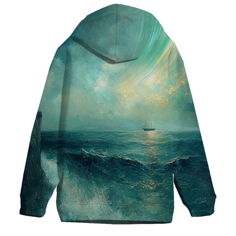 JMW Turner Inspired Aurora Over Stormy Ocean hoodie styles