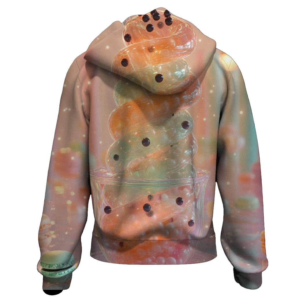 Gummy Bubble Tea Tornado graphic hoodies