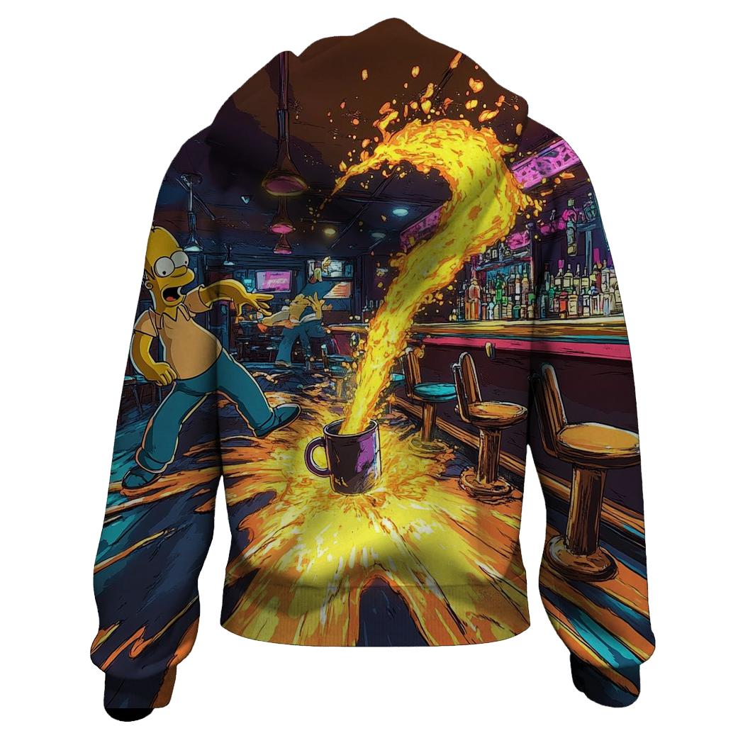 Moes Tavern Neon Spill Dimension designer hoodies