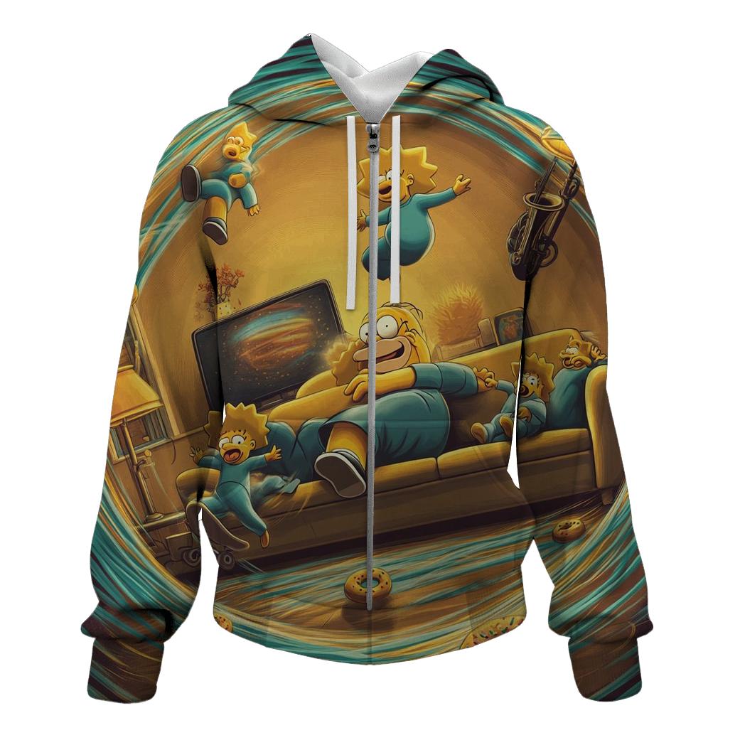 Couch Gag Time Loop Living Room heavyweight hoodies