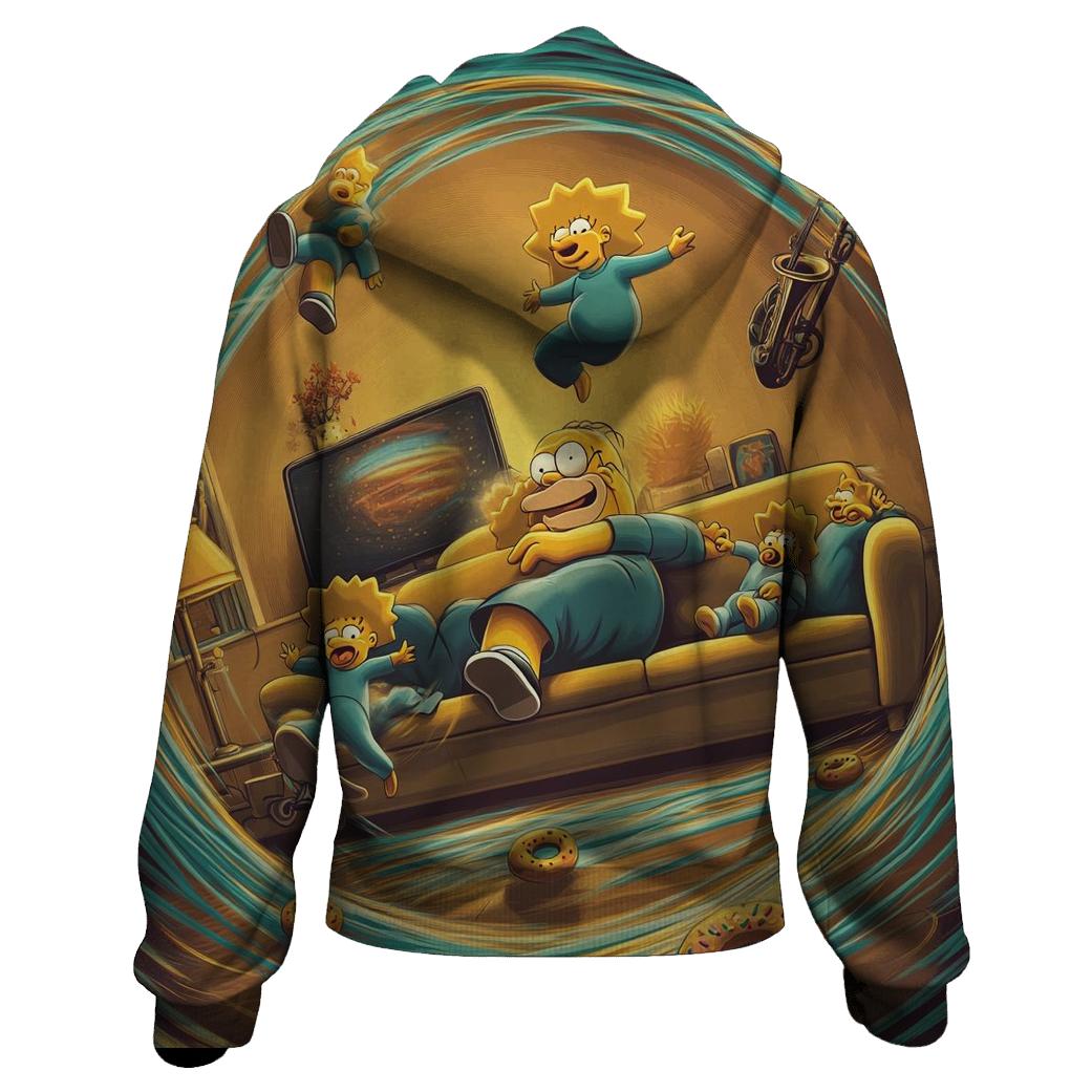 Couch Gag Time Loop Living Room heavyweight hoodies