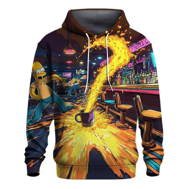 Moes Tavern Neon Spill Dimension designer hoodies