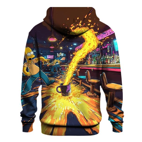 Moes Tavern Neon Spill Dimension designer hoodies