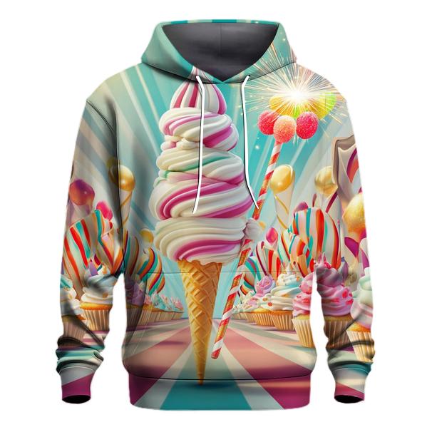Ice Cream Prism Parade graphic hoodies