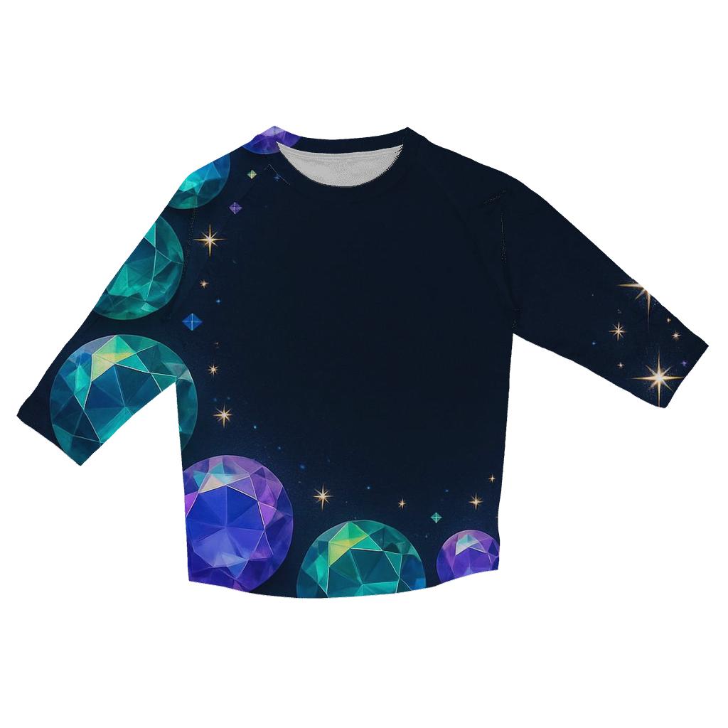 Celestial Gem Arc casual three quarter sleeve shirts