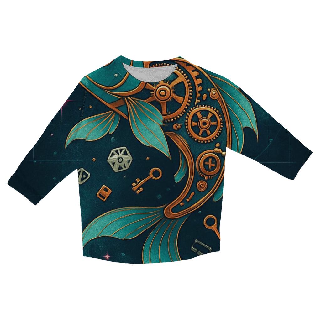 Clockwork Koi Constellation fashion 3/4 sleeve shirts