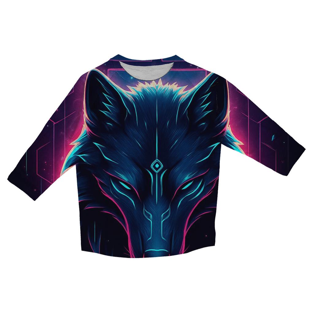Circuit Shrine Wolf Sentinel fashion 3/4 sleeve shirts