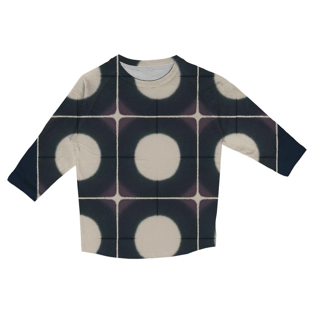 Itajime Eclipse Window Grid casual three quarter sleeve shirts