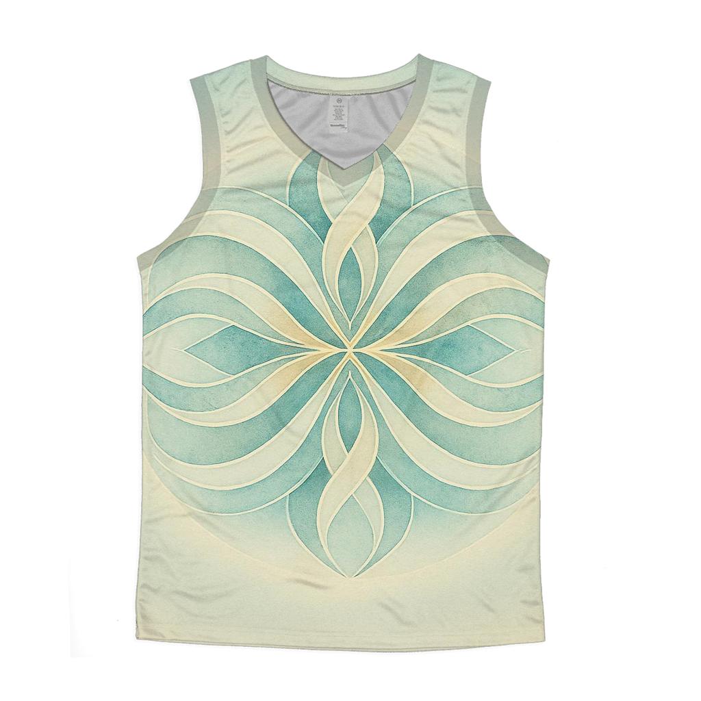 Luminous Breath Mandala sports performance tank tops