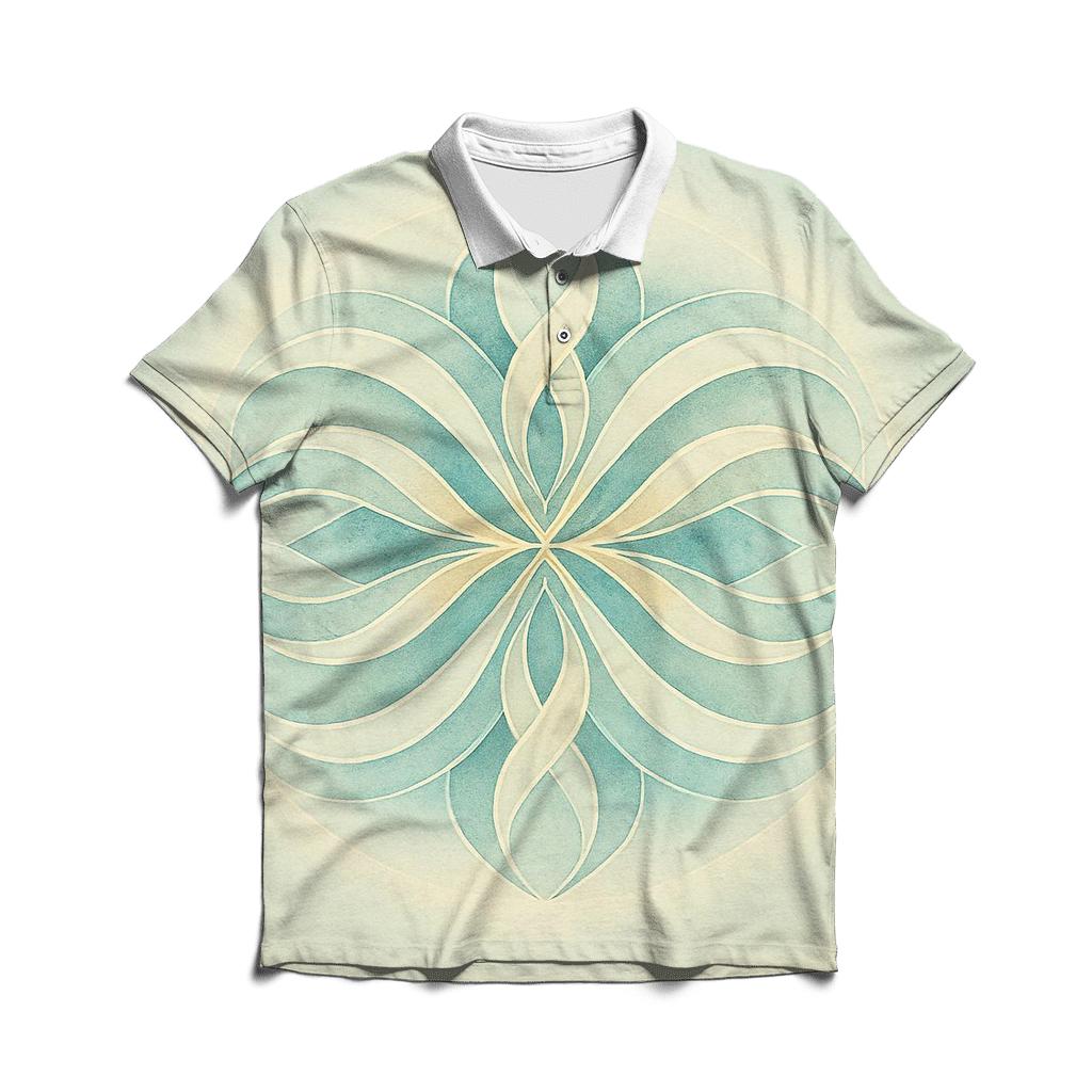 Luminous Breath Mandala classic pique polos