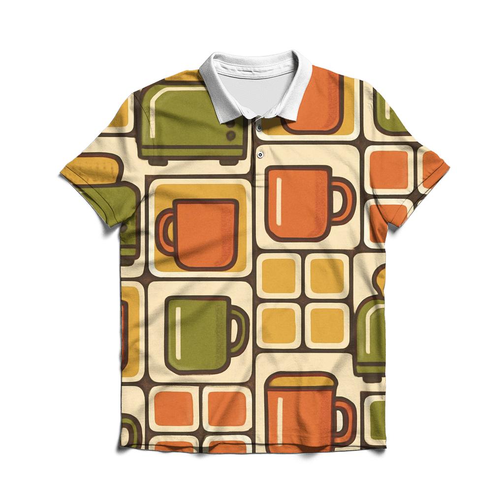 Avocado Kitchen Geometry custom polo shirts