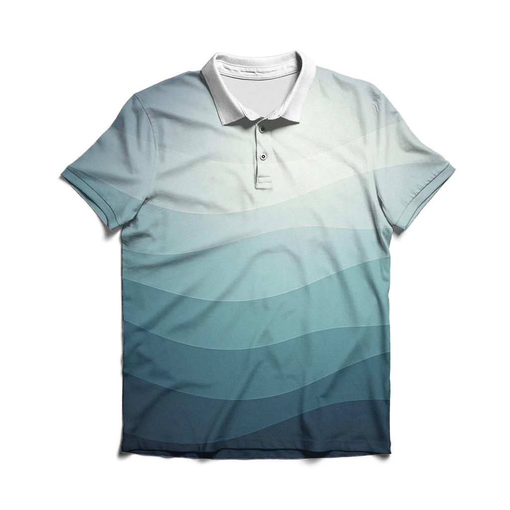 Polar Glasswave Gradient branded logo polo shirts