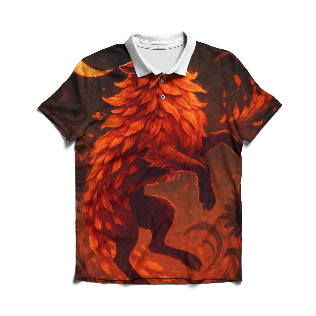 Ember Bloom Moonhowl personalized polo shirts