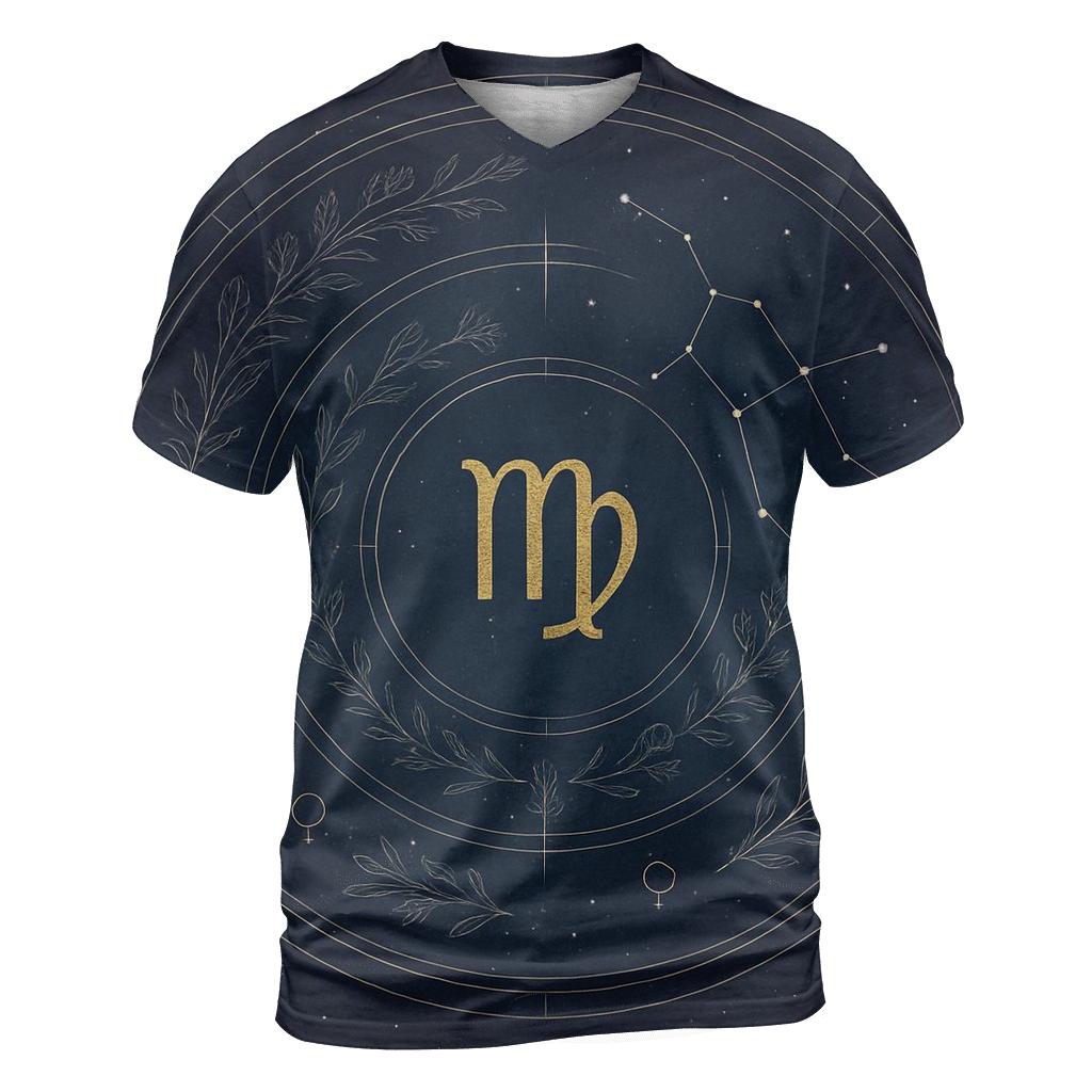 Virgo Herbal Star Almanac creative print fashion shirts
