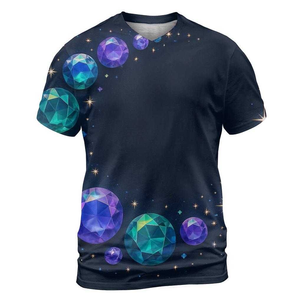 Celestial Gem Arc unique graphic print tees