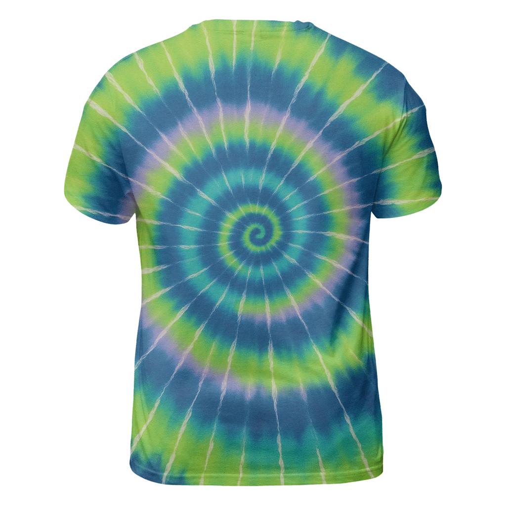 Aurora Spiral Overdye Vortex statement graphic shirts