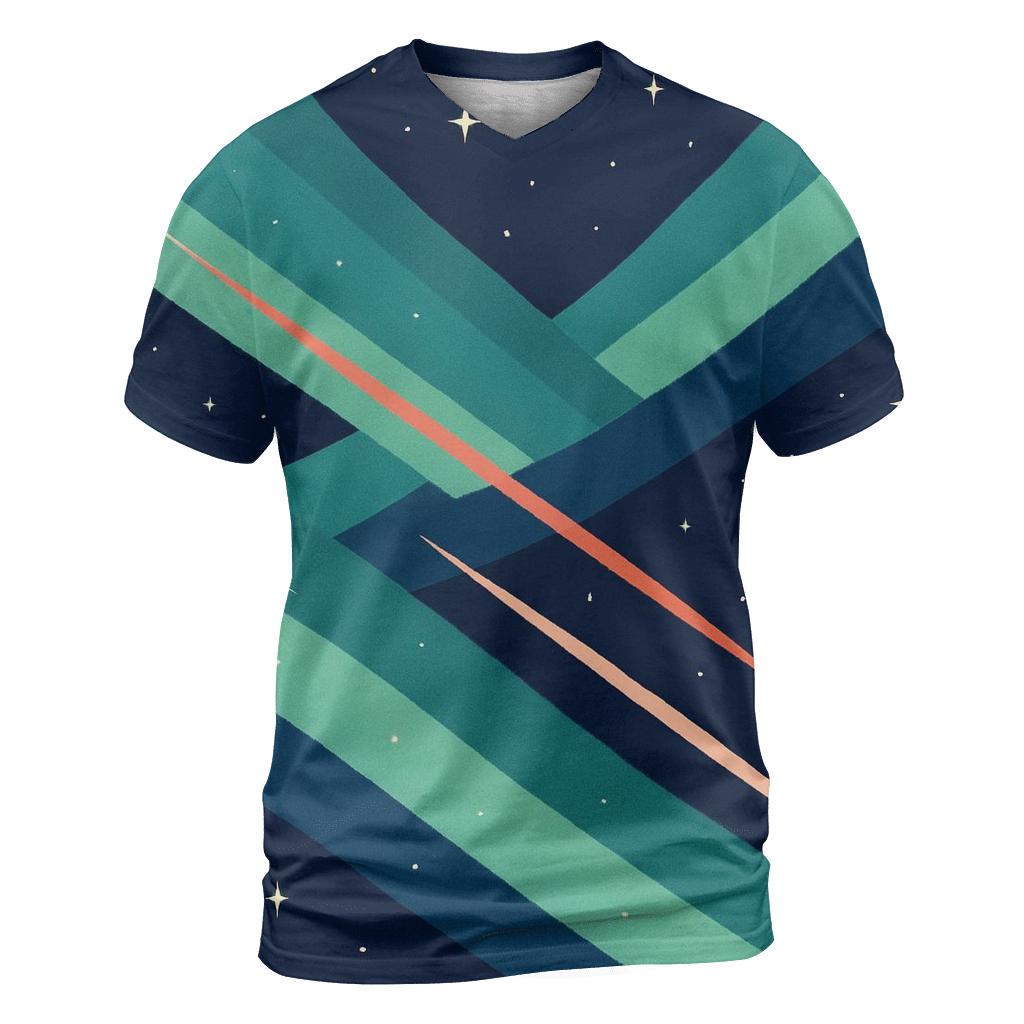 Aurora Ribbon Jet Outflow unique graphic print tees