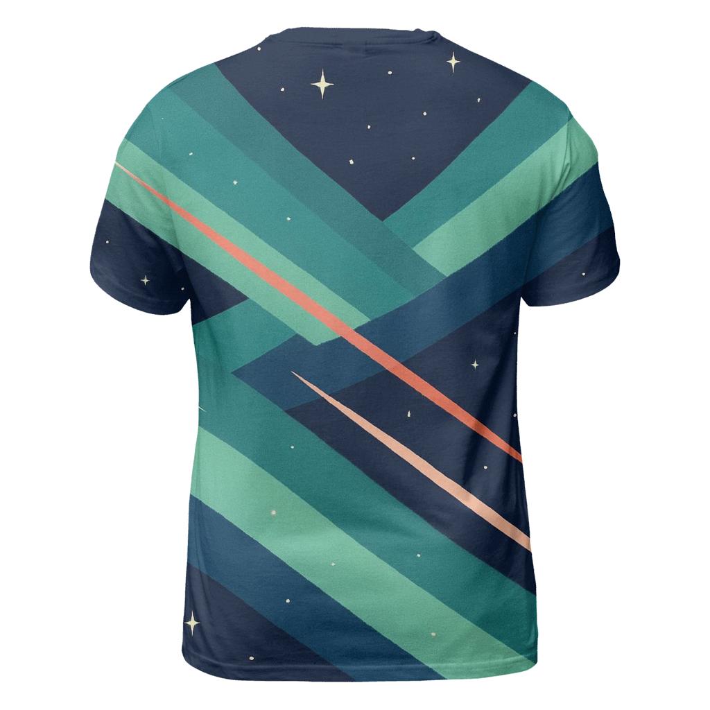 Aurora Ribbon Jet Outflow unique graphic print tees