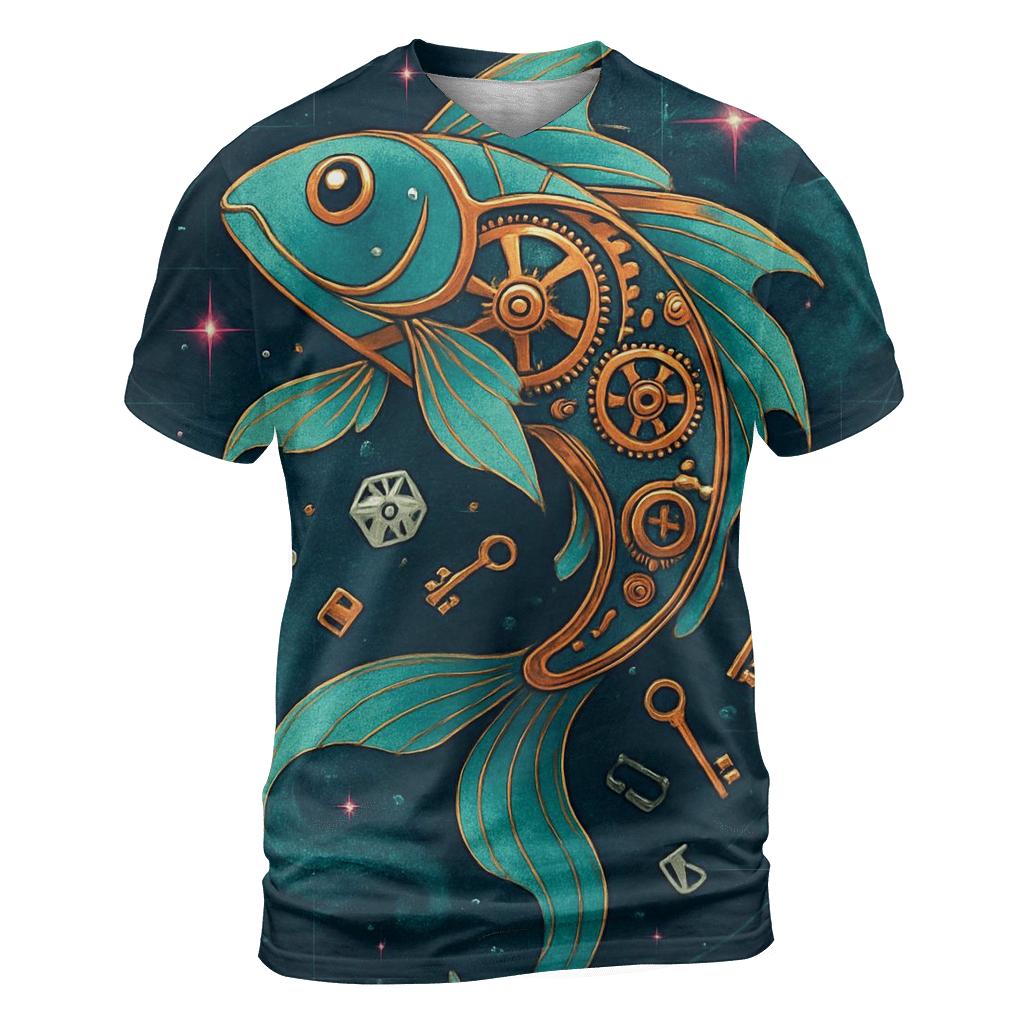 Clockwork Koi Constellation personalized full print shirts