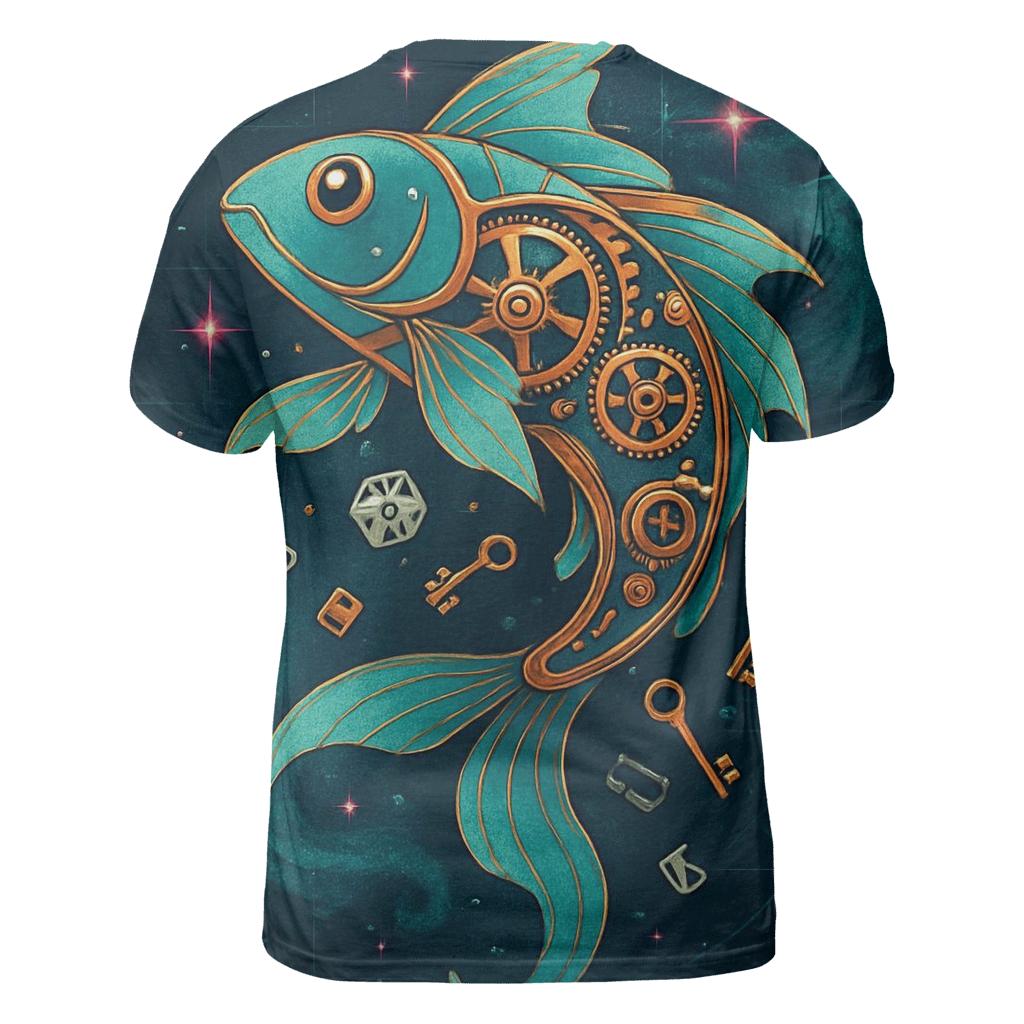 Clockwork Koi Constellation personalized full print shirts