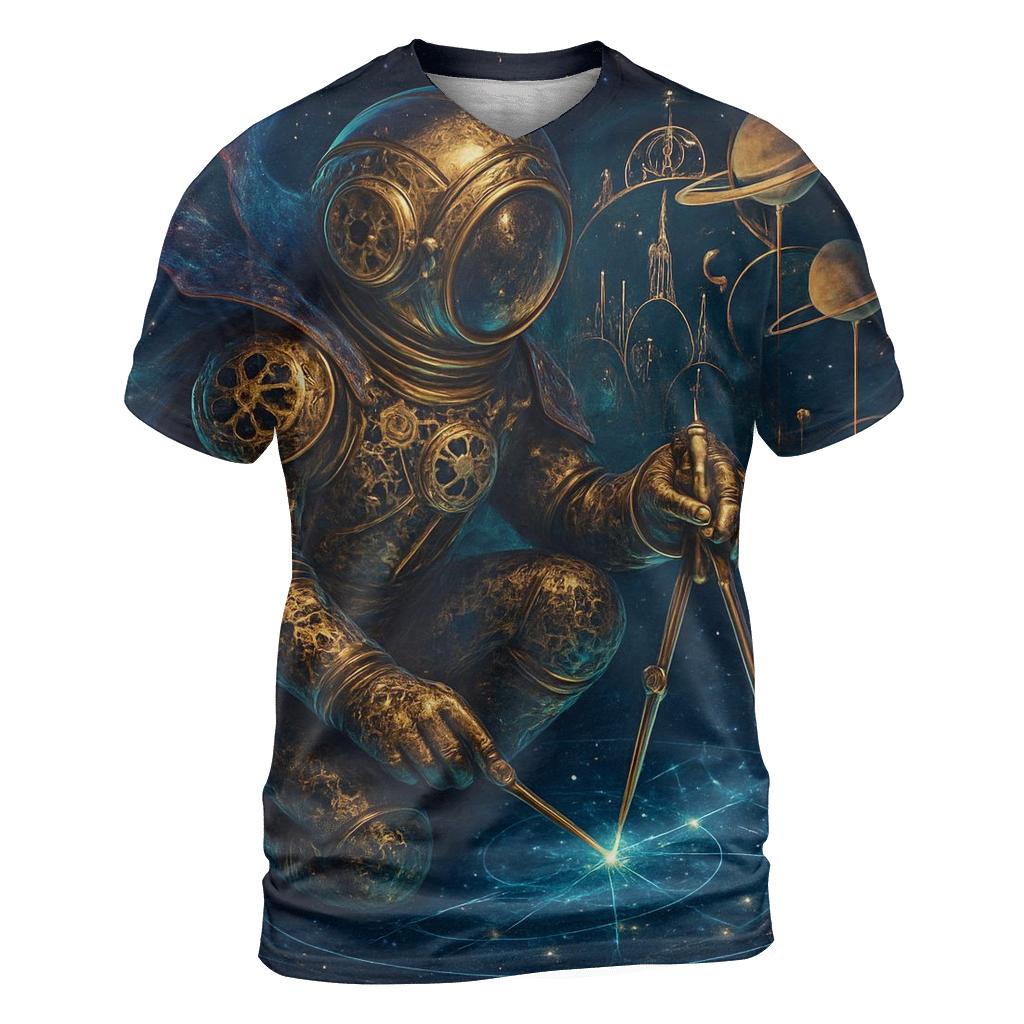 The Clockwork Nebula Cartographer designer pattern shirts