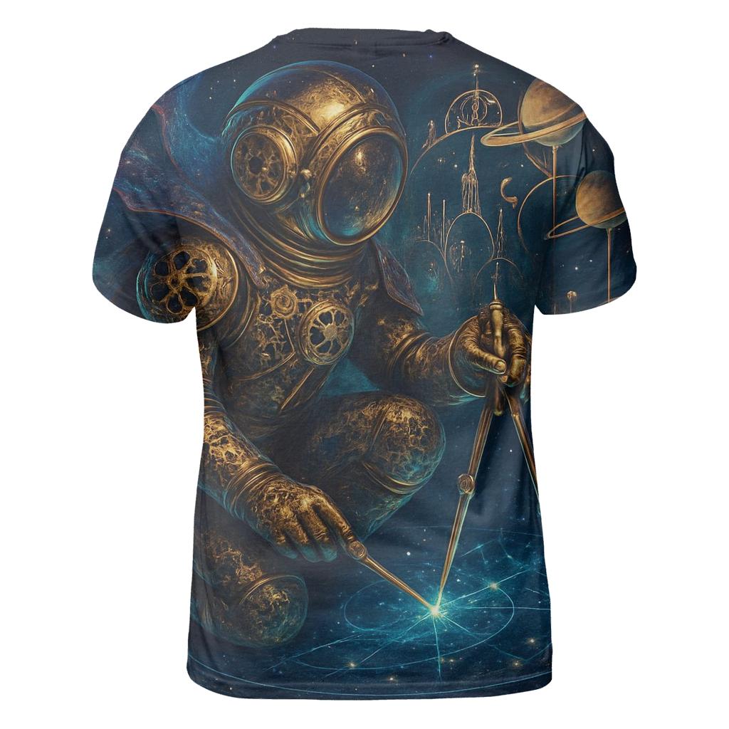 The Clockwork Nebula Cartographer designer pattern shirts