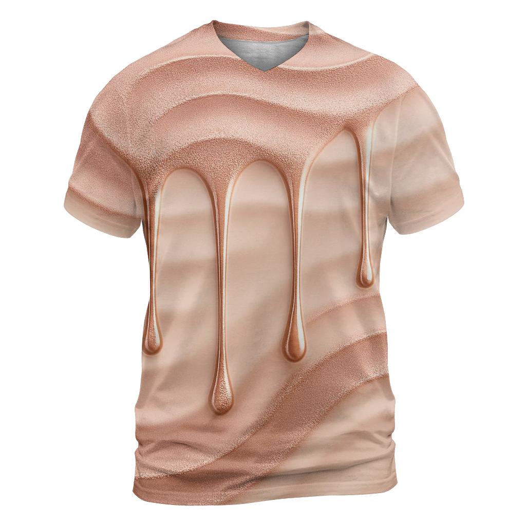 Rose Gold Ripple Drip designer pattern shirts