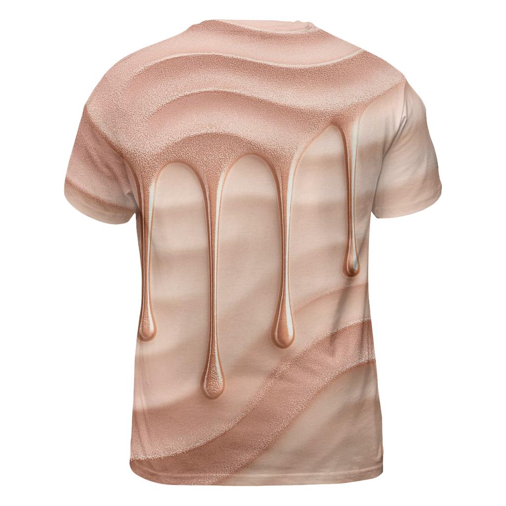 Rose Gold Ripple Drip designer pattern shirts