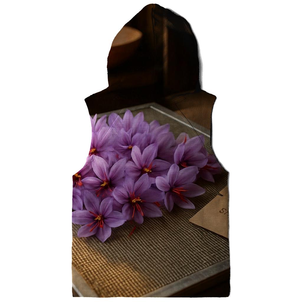 Saffron Crocus Stigmas Drying On Mesh Screen zip-up hoodies