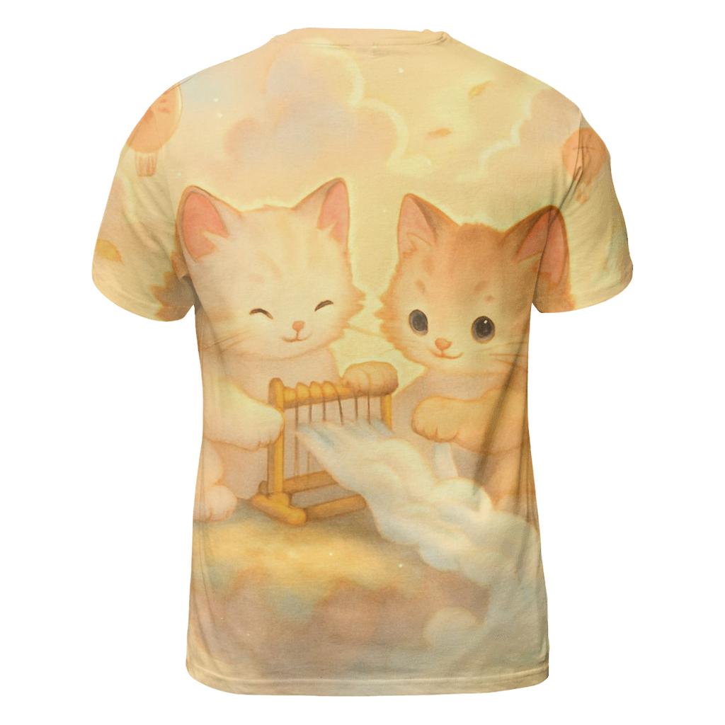 Sunrise Cloud Loom Kittens statement graphic shirts