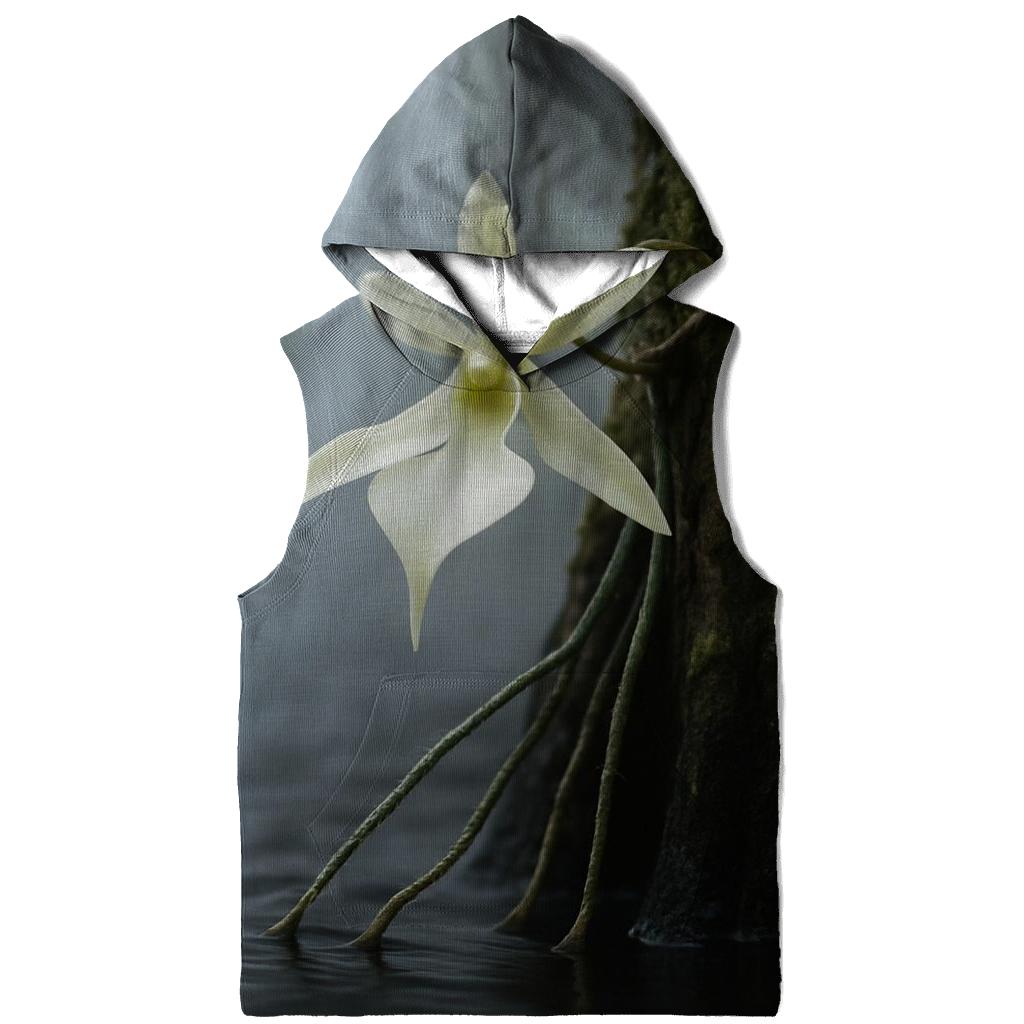 Ghost Orchid Bloom With Conservation Tag In Cypress Swamp graphic hoodies