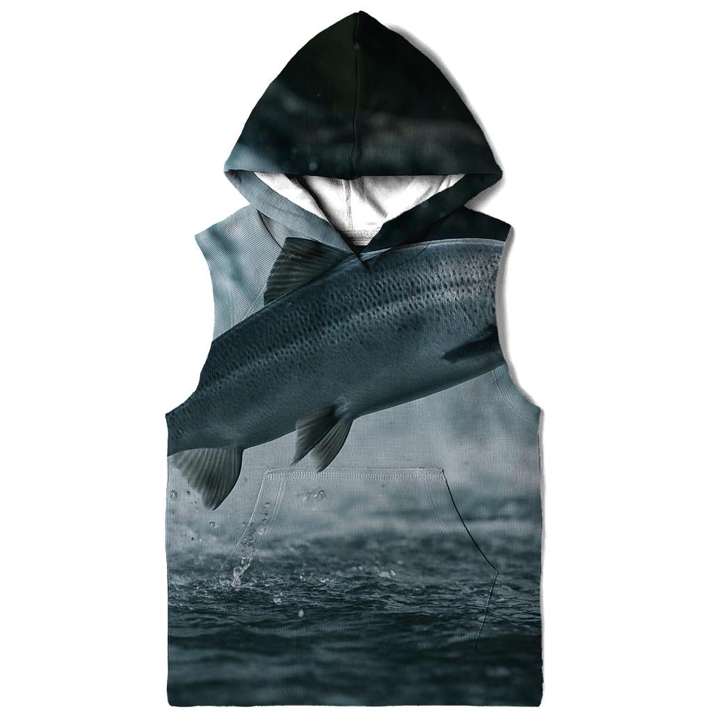 Riverglass Leap Atlantic Salmon pullover hoodies