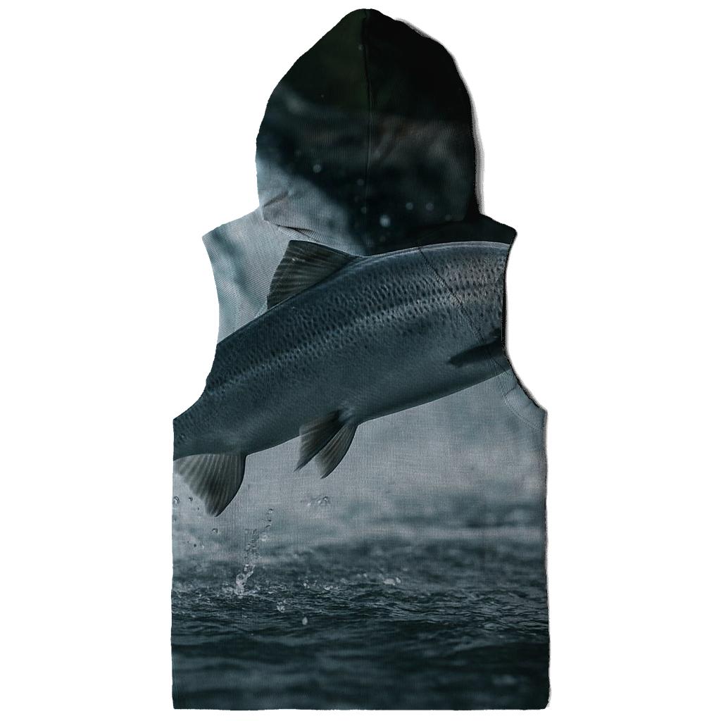 Riverglass Leap Atlantic Salmon pullover hoodies