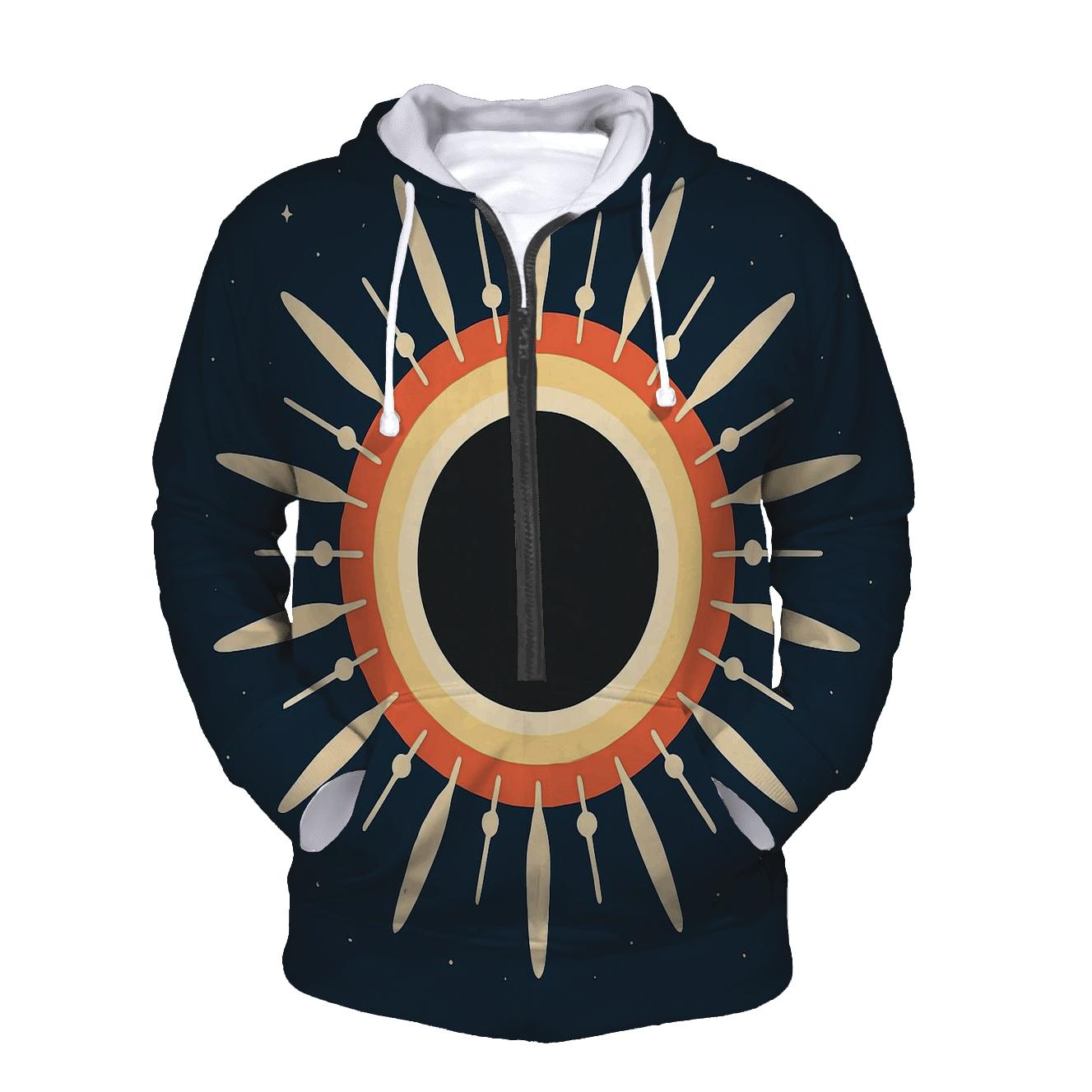Eclipse Corona Petal Array hoodie designs