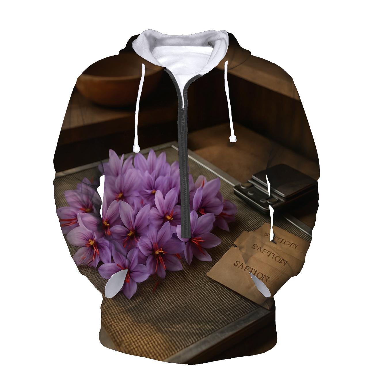 Saffron Crocus Stigmas Drying On Mesh Screen pullover hoodies