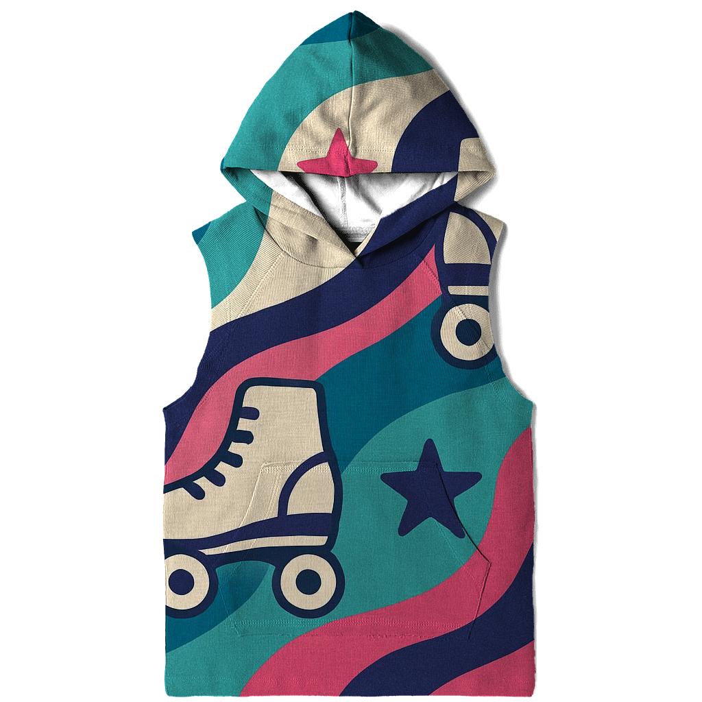 Groovy Roller Rink Waves heavyweight hoodies