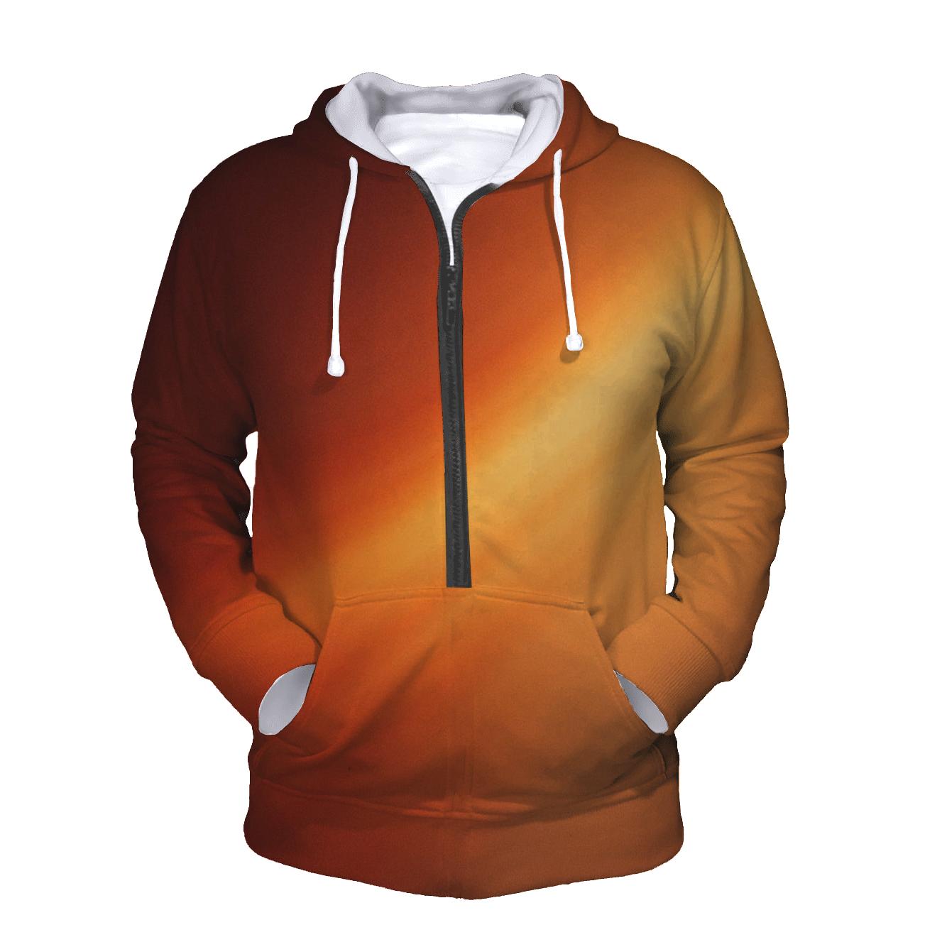 Molten Amber Drift Gradient printed hoodies